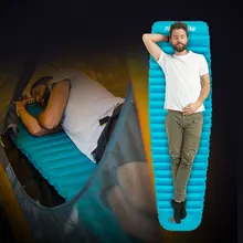 NatureHike руководство надувание сверхлегкий спальный коврик с подушкой легкий мешок для переноски на открытом воздухе Кемпинг Спальный пляж пикник