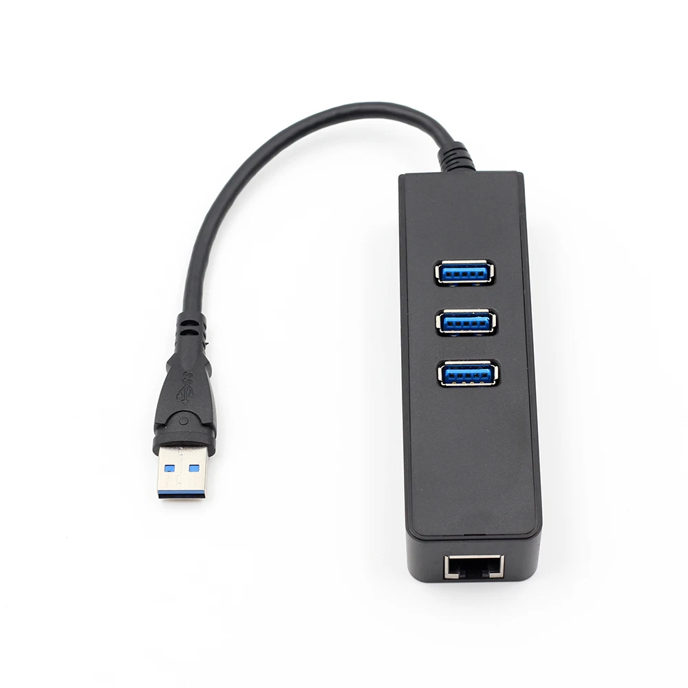 GOOJODOQ 3 Порты и разъёмы USB 3,0 концентратор 10/100/1000 Мбит/с Gigabit Ethernet адаптер USB к RJ45 Lan сетевая карта адаптер для Windows Mac ноутбука