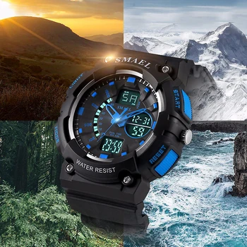 

Fashion Sport Watch Men`s Waterproof Sports Military Watches Shock S Style Wristwatch Luxury Analog Quartz Digital Casual Watch
