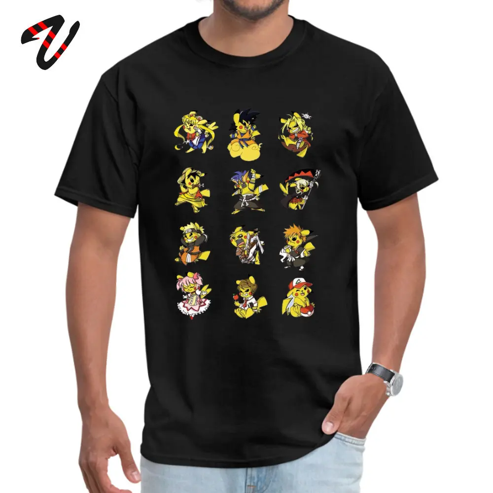 

Variation Pikachu Naruto Goku Icon Tops & Tees Pokemon Raichu Grim Funny Tshirt Men Cotton O-Neck Short Sleeve Europe Clothing