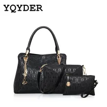 Las mujeres Bolsos de Marca Famosa Bolsas de Asa Superior Bolsa Bolsas Mensajero de Las Mujeres de Moda Bolso de Cuero de LA PU de impresión Compuesto Femme de marca