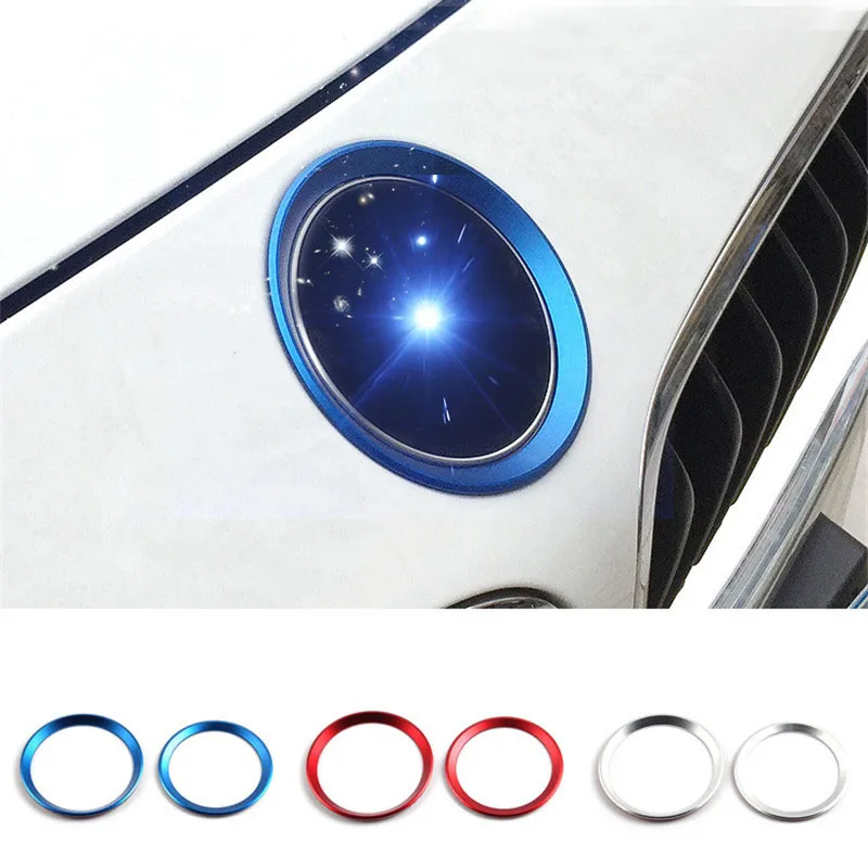 2 шт./компл. автомобиля круг Chrome кольцо крышки круг подходит для BMW 3 серии F30 F35 для BMW 5 серии F10 f11 автомобиля accsesories Тюнинг автомобилей