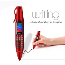 Call recording pen Mobile phone SERVO K07 0.96" small Screen Dual SIM Sync Contact Flashlight Bluetooth Dialer Mini Cellphone