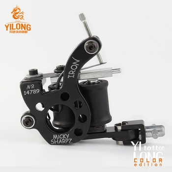 

Hot Sales Wire Cutting 10 Wrap Coils Tattoo Machine For Liner And Shader Black Color Iron Tattoo Supplies