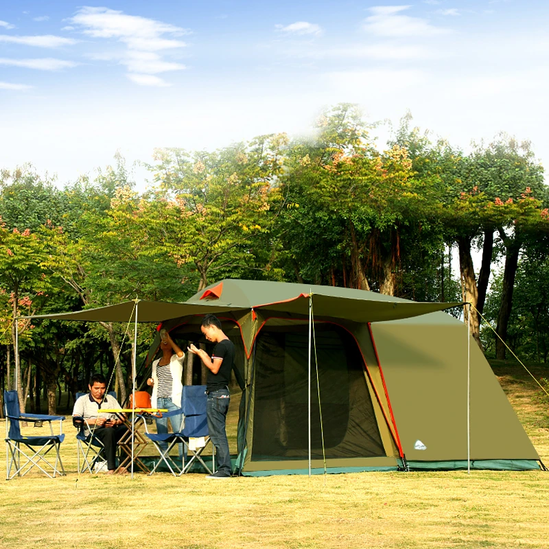 Высококачественная роскошная палатка для спальни 5-8 человек двойная толстая