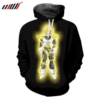 

UJWI New Dragon Ball Z Ultra Instinct Goku Super Saiyan Men's Trend Hoodies 3D Printed Man Personality Harajuku Pullover