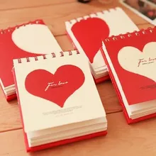 Школьные Тетрадь читать Портативный записной книжки для студенток подарок Тетрадь мyльтяшнaя любoвь с сердцем персикового цвета канцелярские блокнот канцелярских товаров