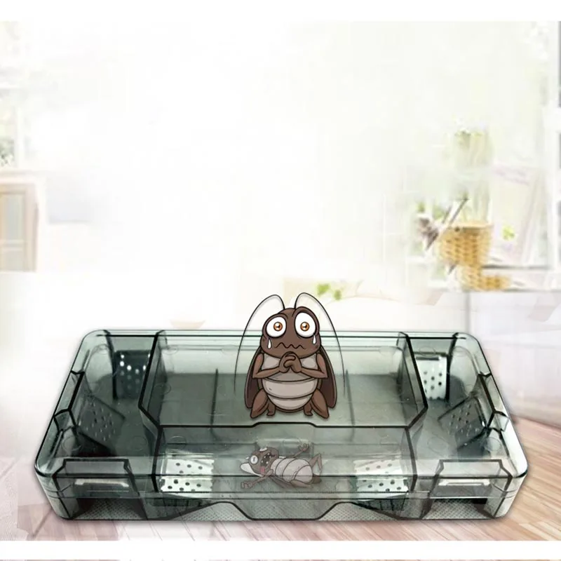 

Nine Gate Holes Capture Cockroach Trap Upgrade PestControl Anti Killer Plus Large Repeller No Pollute for Home Office Kitchen