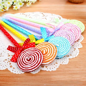 

24pcs/lot Lollipop ball pen souvenirs birthday party baby shower gift happy birthday decoration kids