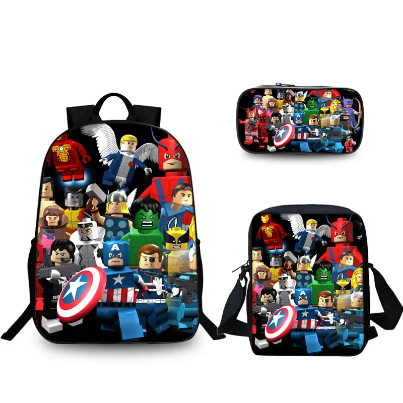 Minecraft Backpack for School Lego Backpack Back To School Bags Cartoon Movie Lego Ninjago Pattern School Bag Backpack