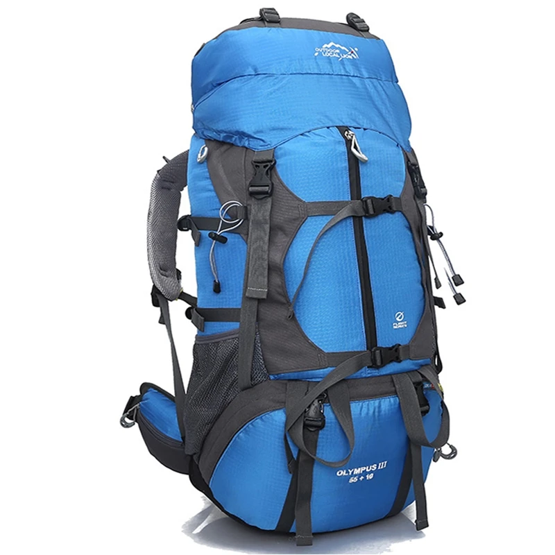 Professional Mountaineering Bag Outdoor Travel Backpack Hiking Camping Sport Bag Climbing Rucksack Large Capacity 65L