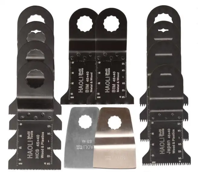 12 pcs Mix oscillating muti tool saw blades for power tools as Ridgid
