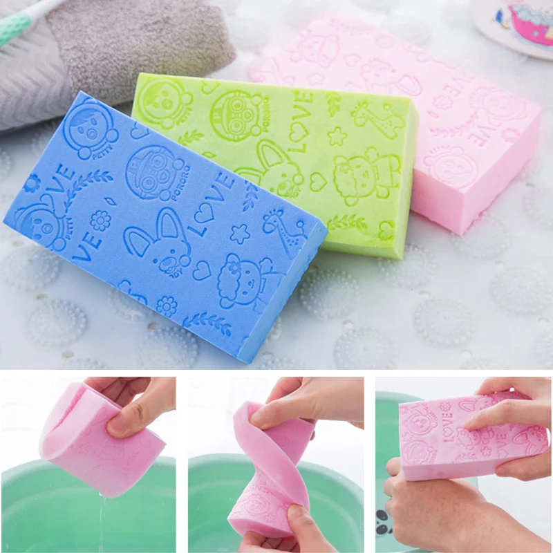 Soft Children Baby Shower Bath Sponge Child Baby Showers ...