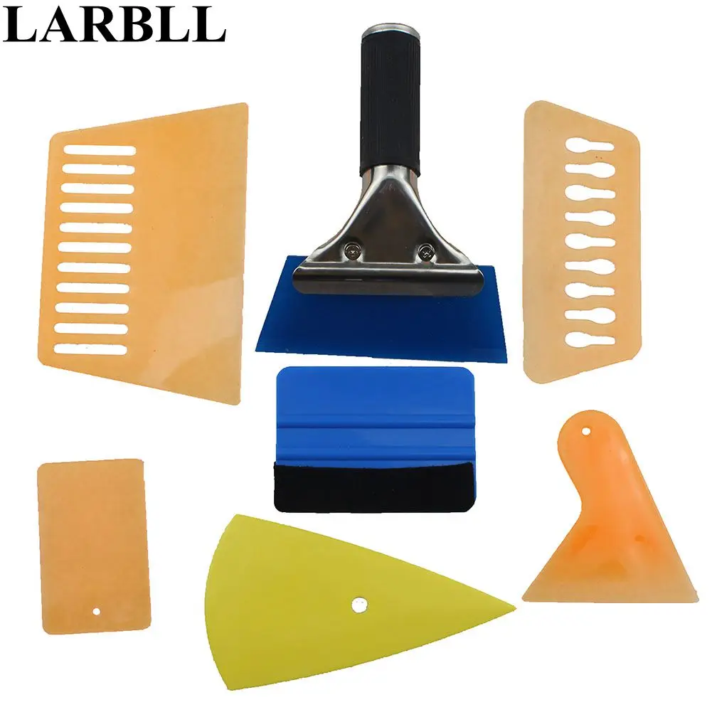 

LARBLL 7PCS/Lot Car Auto Window Tint Wrapping Vinyl Tools 3M Squeegee Scraper For all car models