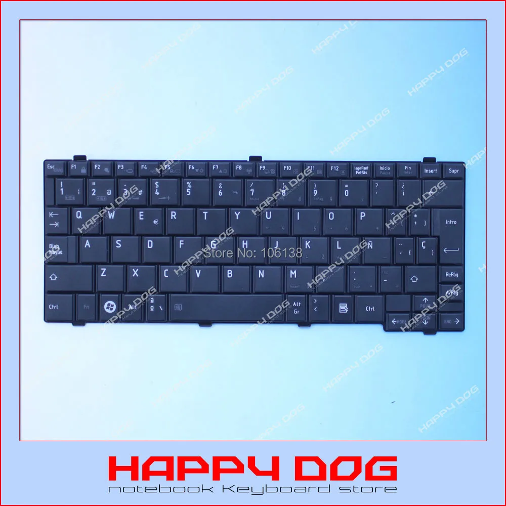 High quality spanish keyboard for toshiba t110 t115 nb305 nb200 nb255