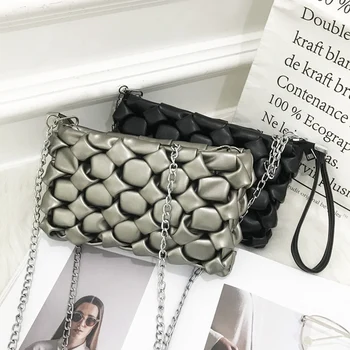 

Luxury Handbags Women Bags Designer Fashion European Woven Bag Envelope Bag Women Day Clutch Evening Bags Handbag