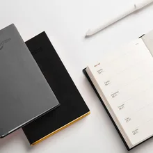 Творческий двойной цвет мягкий Искусственная кожа торговля держатель серии Hardcover с Тетрадь простой эффективность справочник для личного наклейки для дневника Примечание повестки дня