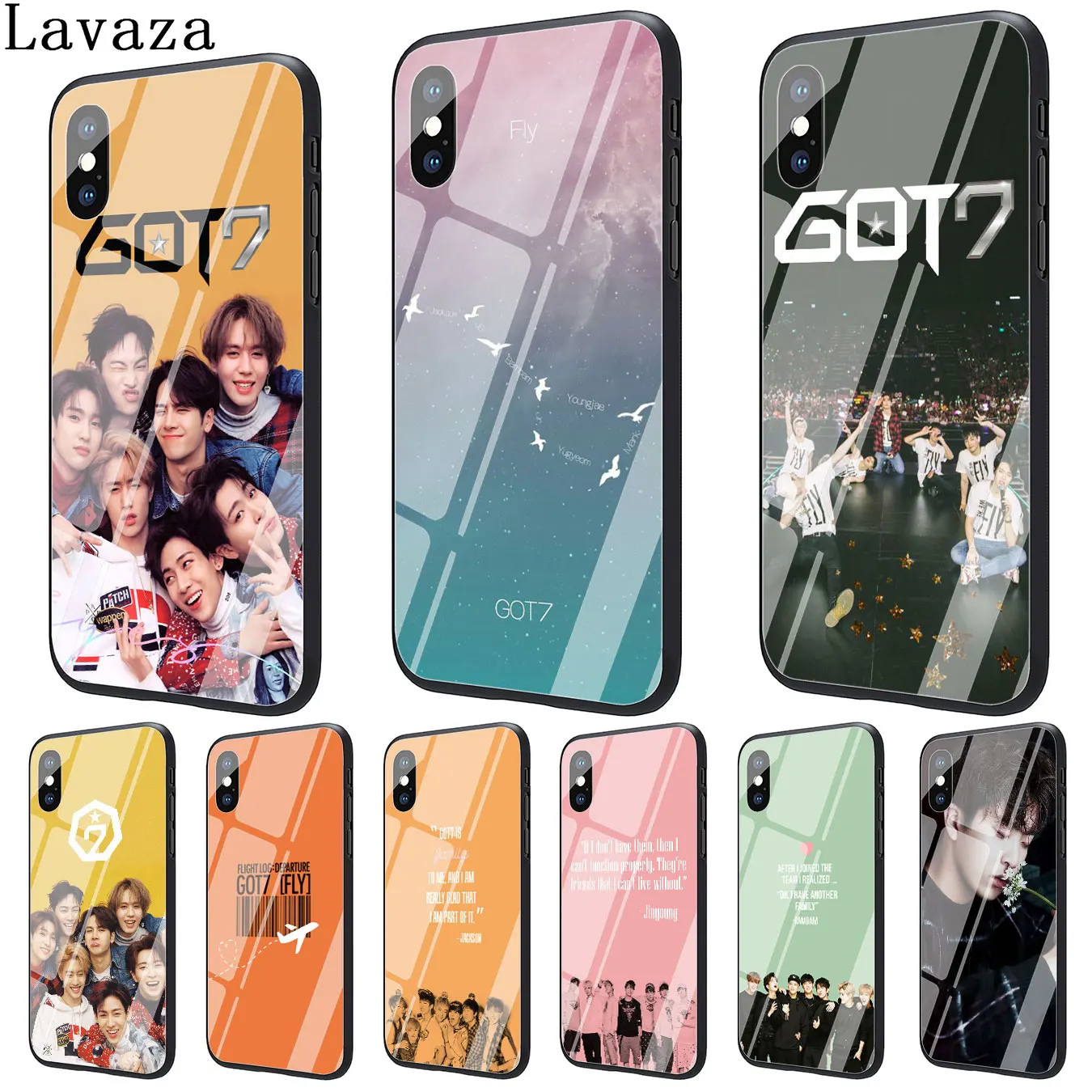

Lavaza GOT7 JB Mark Jackson BAMBAM Tempered Glass Phone Cover Case for Apple iPhone XR XS Max X 8 7 6 6S Plus 5 5S SE Cases
