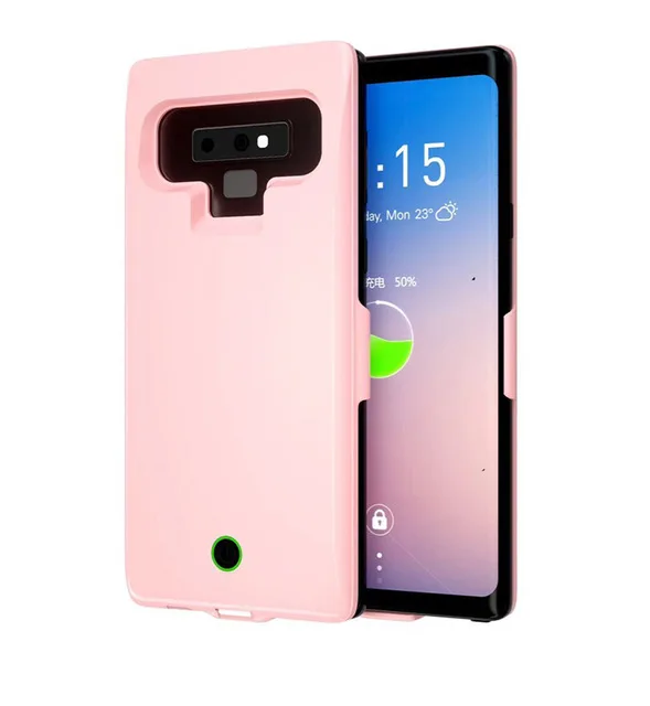 7000 мАч чехол для аккумулятора для samsung Note 9, чехол для зарядного устройства, внешний аккумулятор, чехол для внешнего зарядного устройства, хорошее Резервное копирование - Цвет: Pink note9