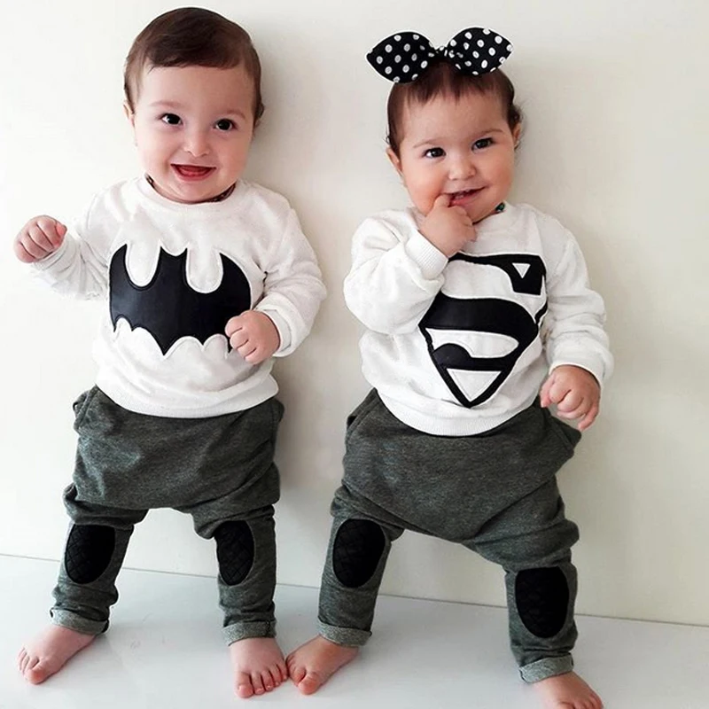 Rorychen 2PCS Toddler Infant Newborn Twins Baby Boy Girls Casual Long