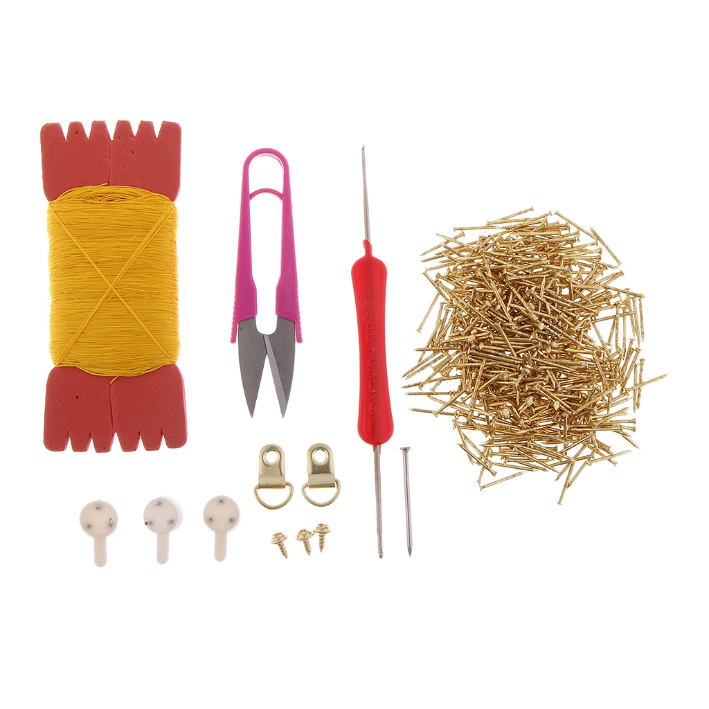 DIY String Art Starter Kit Yellow Light Craft Home Decoration, All Supplies Included