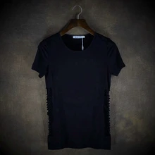 Brief fashion elegant slim personality male short-sleeve T-shirt short-sleeve t-shirt Brief fashion elegant slim personality male short-sleeve T-shirt short-sleeve t-shirt
