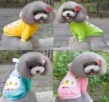 2016 Cute pet Dog Clothes Pets Coats Soft Cotton Fleece Puppy Dog Clothes Dog Sweater Costumes 4 colors #H013