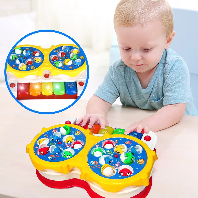 Yuanlebao Go Fishing Educational Electronic Musical Toys For Children