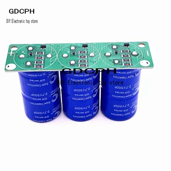 

Super Farad Capacitores 3 500F pçs/set 2.7 V Capacitor Super com Placa de Proteção Única Linha 8.1 V 166F Farad Capacitor para o