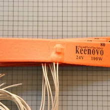 KEENOVO силиконовый Нагреватель Pad WVO SVO автомобильный топливный фильтр Дизельный Нагреватель 50X250 мм 24 в 100 Вт/Термостат 80C пользовательский дизайн Добро пожаловать