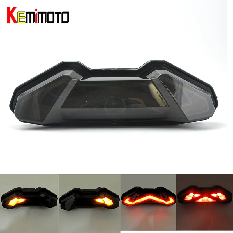 

KEMiMOTO For YAMAHA MT09 LED Tail Light Brake Turn Signal Integrated Led FZ-09 2013-2017 MT 09 MT09 2017accessories Motorcycle