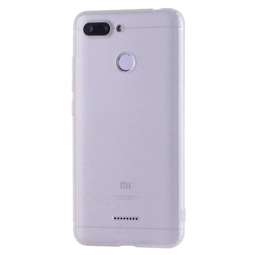 Силиконовый чехол для Xiaomi redmi 6. Чехол для Xiaomi redmi 6, чехол для мобильного телефона - Цвет: Translucent White