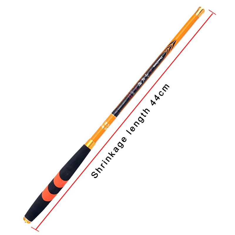 Carbon Fiber Telescopic Fishing Rod Hard Lightweight Fishing Pole for Stream Freshwater &T8