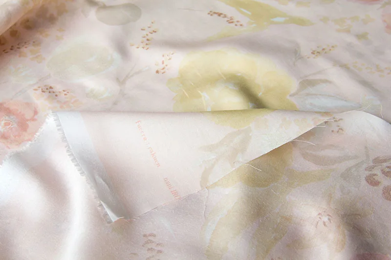 Полуметровая японская ткань Nani Iro легкая fucra Rakuen Rayon Blush|Ткань| |