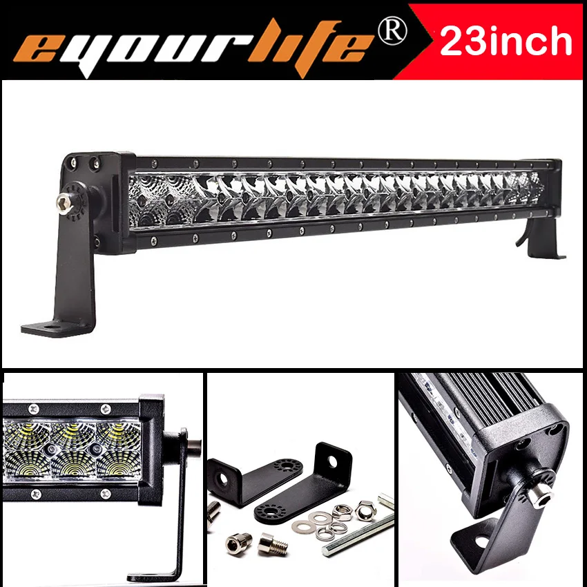 

Eyourlife 23/25 inch 120w 12v led bar 24v offroad work light bar for off road polaris rzr  wrangler barra 4x4 truck vtt 99