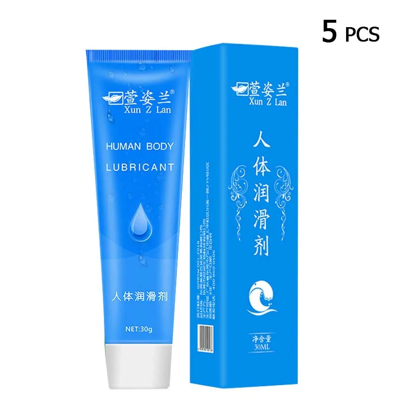 5pcs Sex Lube Lubrication 30g Water Based Body Lubricant Vagina Massage Oil Dry Pain Relief Lubricant Gay Anal Lubricant U173a