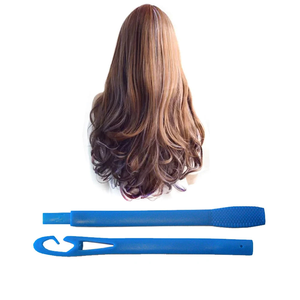 18Pcs Spiral DIY Magic Plastic Hair Curler 45cm Rollers Size Hair 