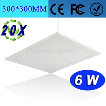 

300*300MM LED panel light 6W lamps SMD3014 Led Lamp luminary painel lightings Wholesale 20pcs/lot