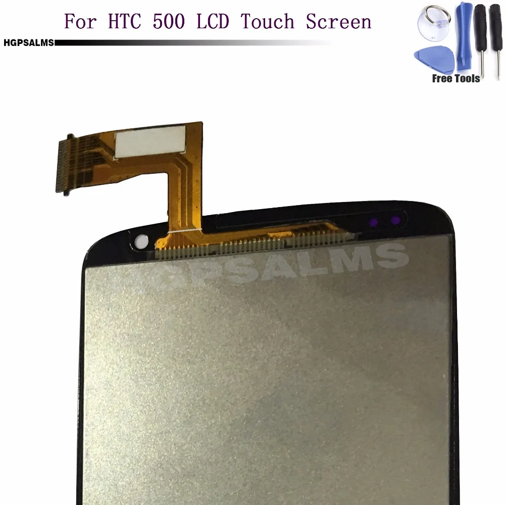 HT002 For HTC Desire 500 LCD Display Touch Screen Digitizer Panel Glass Sensor Assembly With Frame (2)
