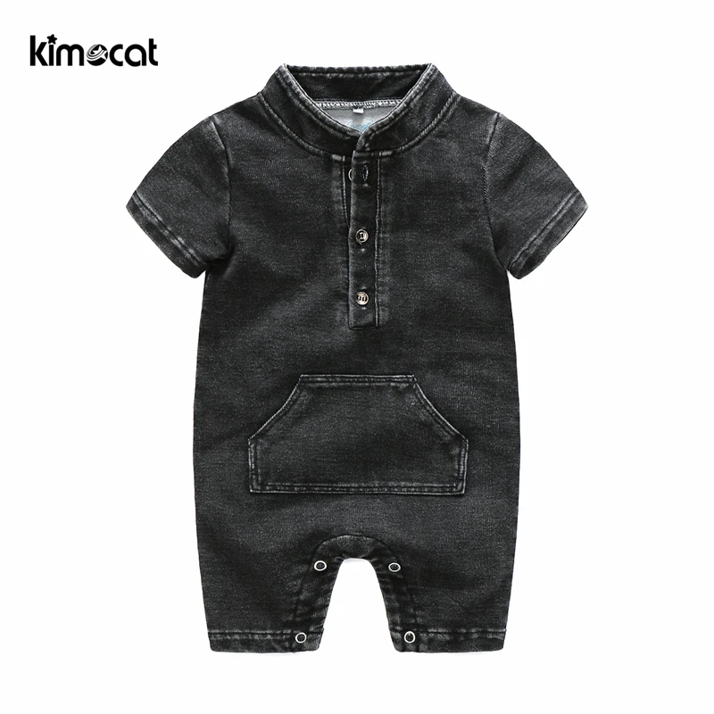 Kimocat Одежда для новорожденных мальчиков и девочек летние комбинезоны с коротким