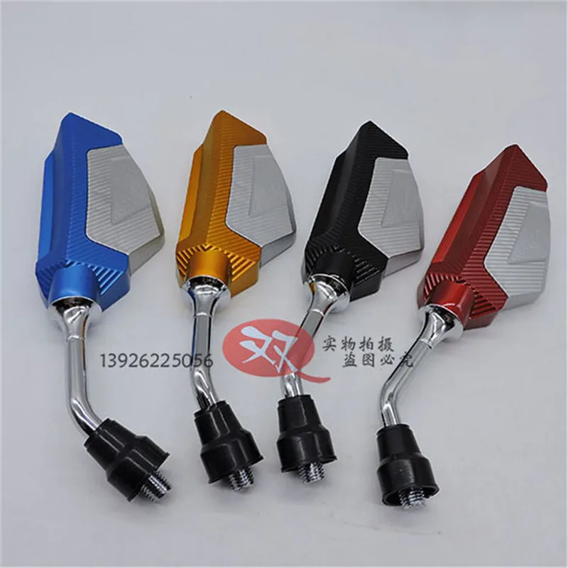 

8mm 10mm colors available motorcycle rearview side mirror motorbike backup mirrors universal parts for kawasaki honda suzuki
