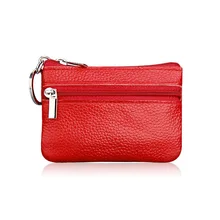 Кошелек из натуральной кожи для монет, женский маленький кошелек для монет, сумки для денег, детские карманные кошельки, держатель для ключей, мини-молния, сумка