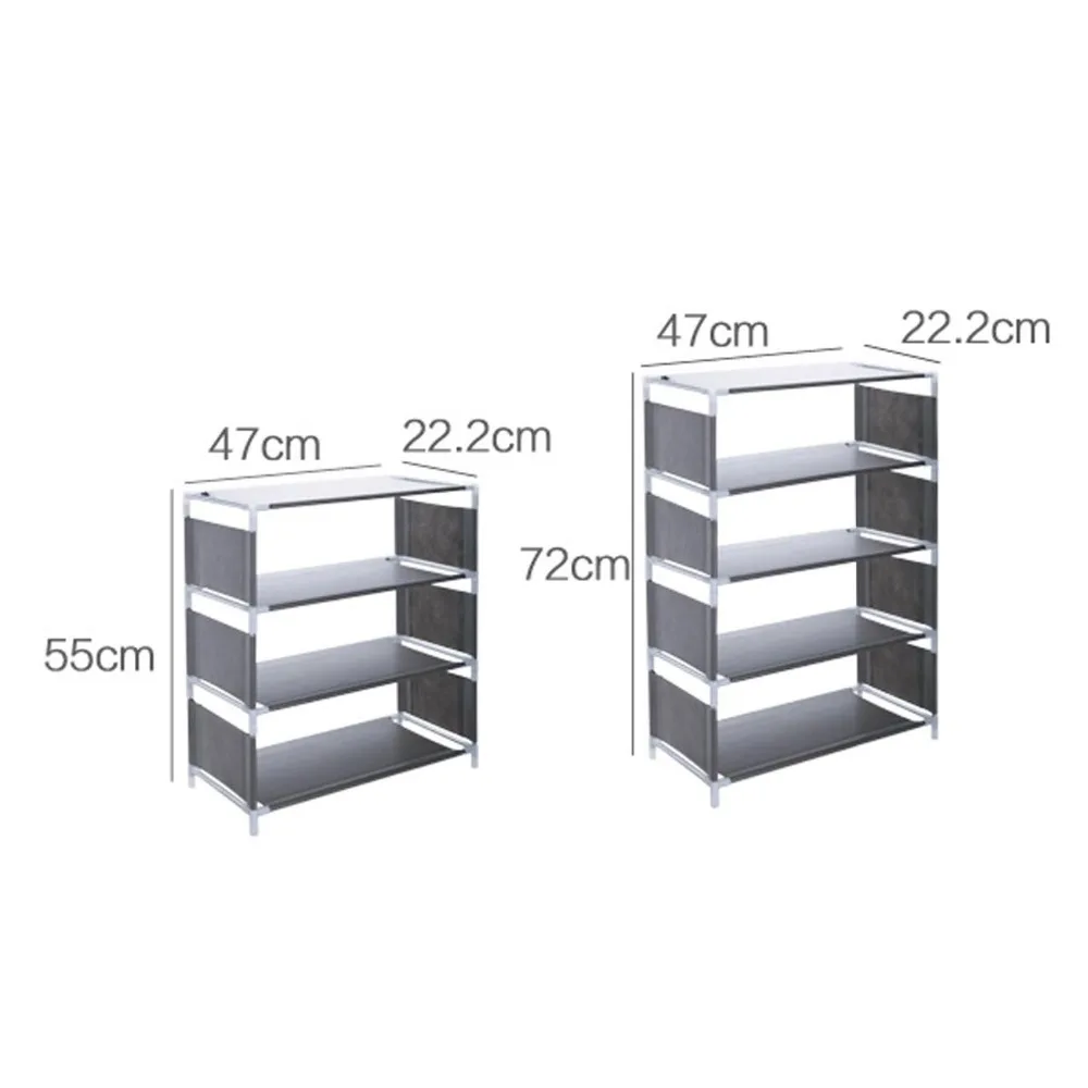 5 слоев нетканый стеллаж для обуви Большой размер гостиная пылезащитный шкаф Органайзер держатель DIY Складная подставка полки для обуви