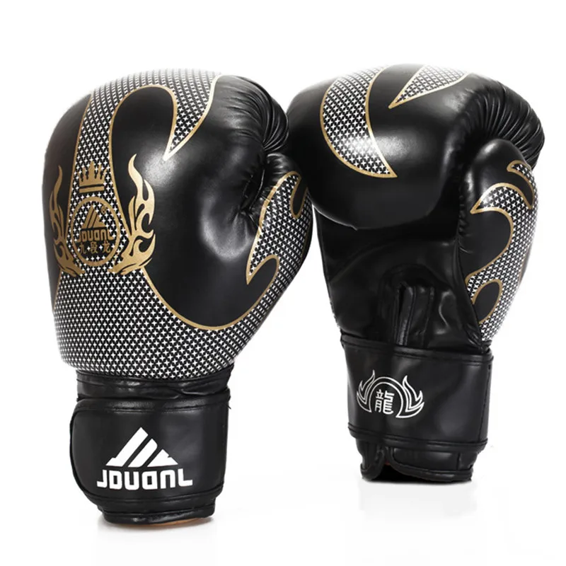 

2 pairs/lot 10oz Black Very Breathable Boxing Gloves Men Professional High Quality Box Gym Fighting Gloves Red With pu Leather