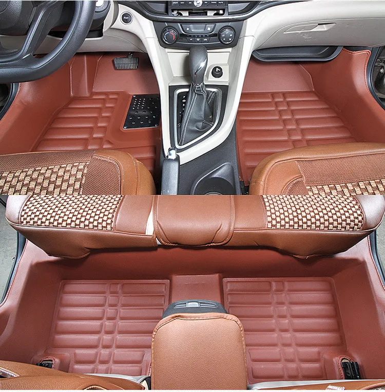 Myfmat под заказ кожаные Коврики для ног коврик VW C TREK scirocco R multivan вариант Magotan LAMANDO