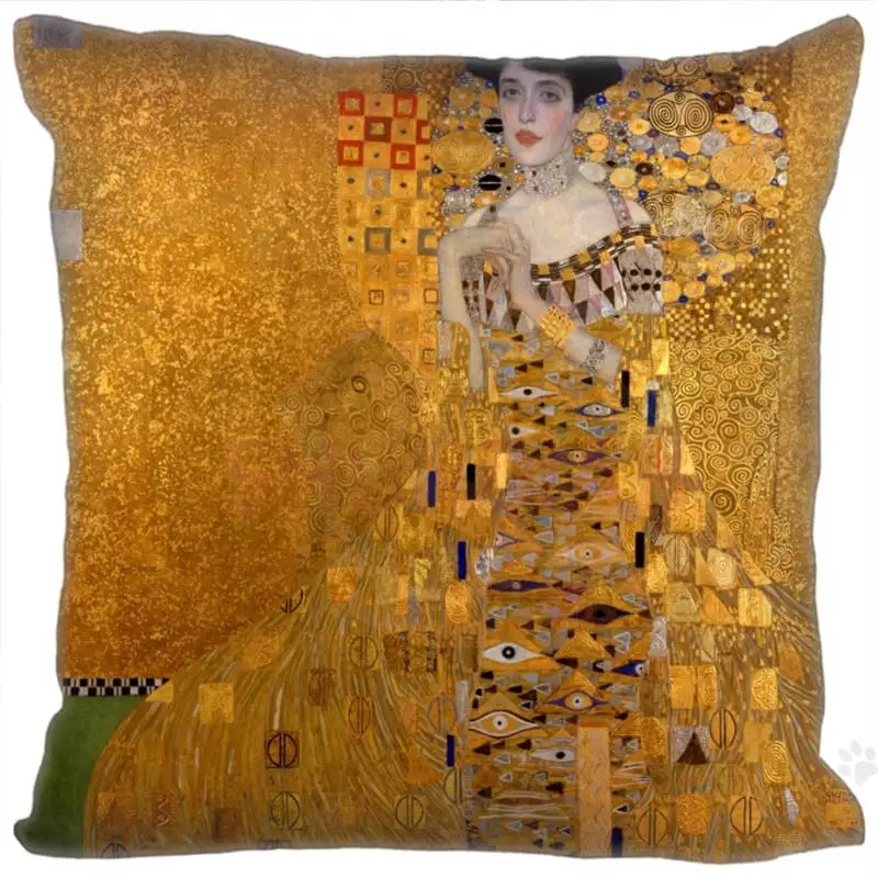 Горячая Gustav Klimt на заказ DIY длинная подушка для объятий чехол две стороны дропшиппинг оптовик 40x40 см - Цвет: 2