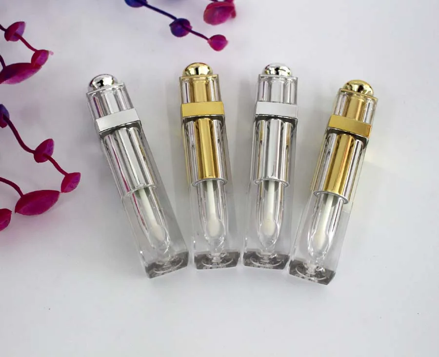 

empty Plastic square AS 6ml lip gloss tube with thick wall