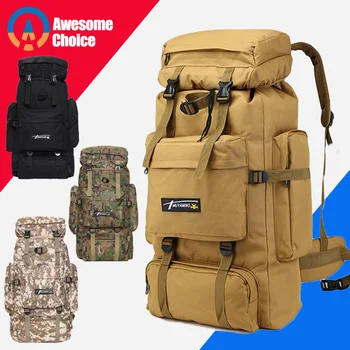 70L Outdoor Backpack Molle Military Tactical Backpack Rucksack Sports Bag Waterproof Camping Hiking Backpack For Travel 1