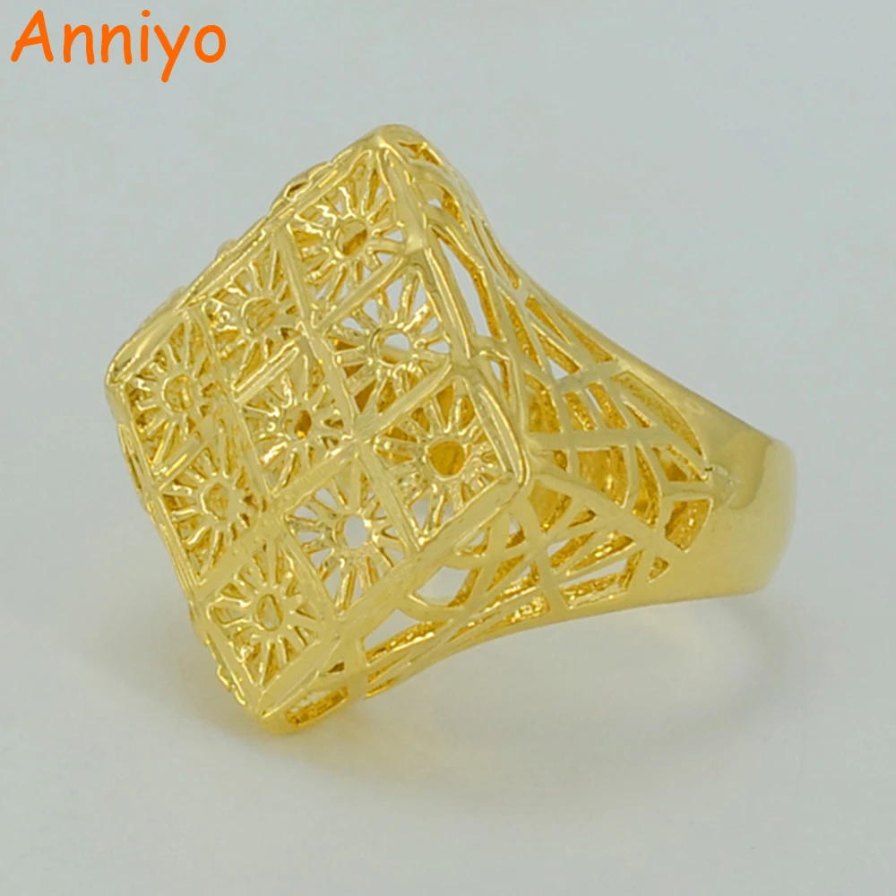 

Anniyo Africa Wedding Ring for Women, Gold Color Ethiopian Bride Ring/Arab/Eritrea/Nigeria Jewelry/Mom Gifts #012902