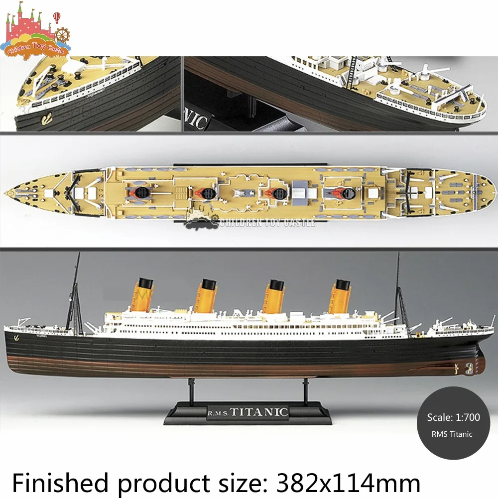

NEW 14214 Multi Colored Parts 1/700 Scale RMS Titanic Model Kit Ship Toy
